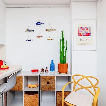 Cozy Bright Space With Landscape And Air Conditioner