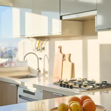 דירה Sunny Designer Flat With Ac & View *